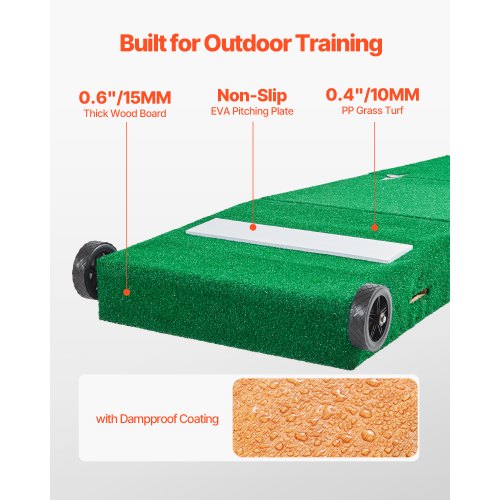 90 i Pitching Mound Portable Pitcher Mound Baseball Softbollträning | EU