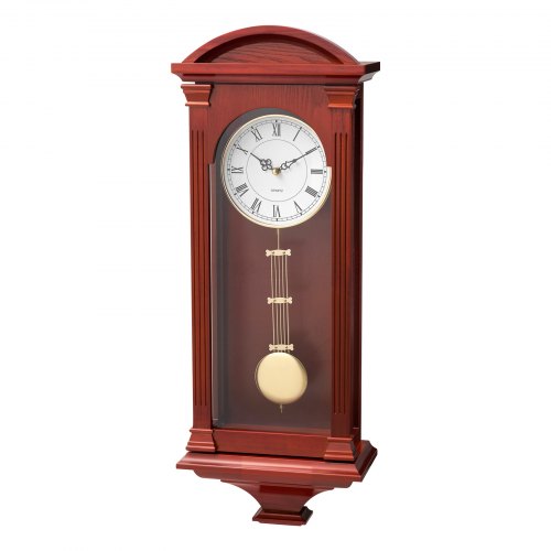 Farfarsklocka Vintage pendelväggklocka 61 cm med kvartsurverk