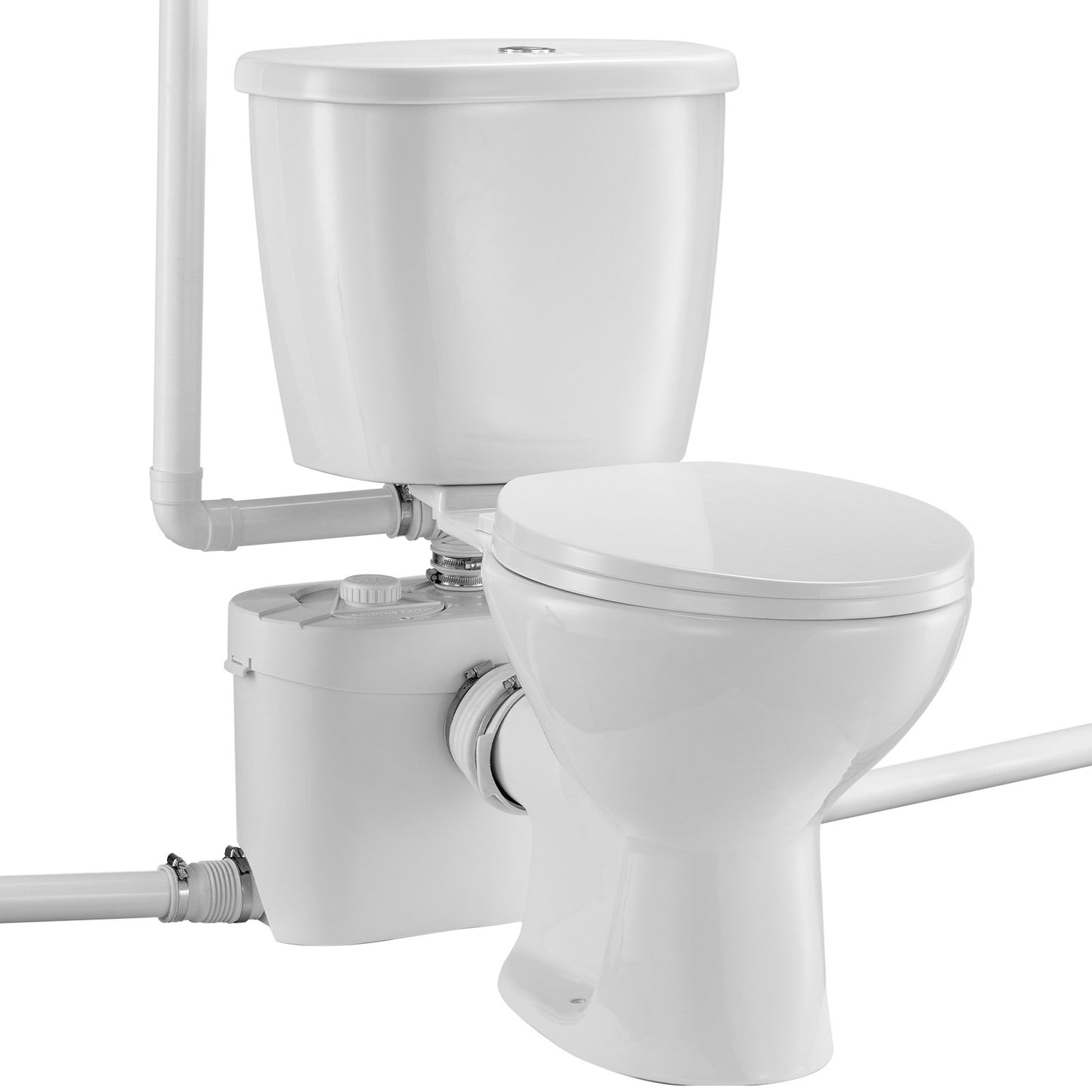 Macerating toalettsystem med 700W Pump Upflush Toalett för källaren