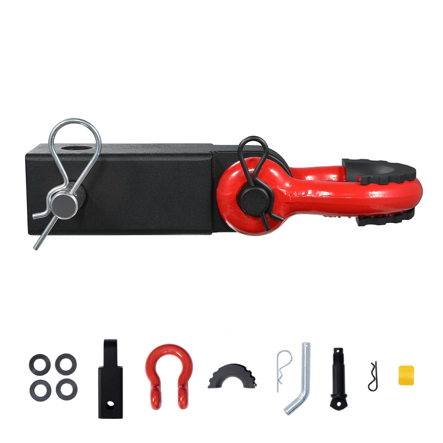 2" Trailer Shackle Hitch Mottagare D-Ring Recovery för Truck Jeep 52900 lbs