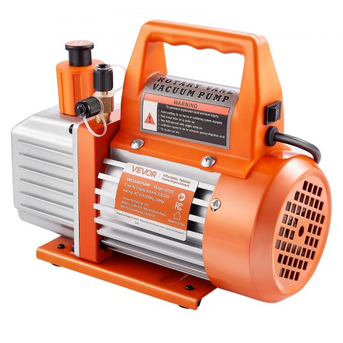 Vakuumpump 100 L/min HVAC Enstegs roterande lamellvakuumpump med olja