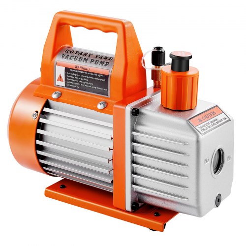 Vakuumpump 100 L/min HVAC Enstegs roterande lamellvakuumpump med olja