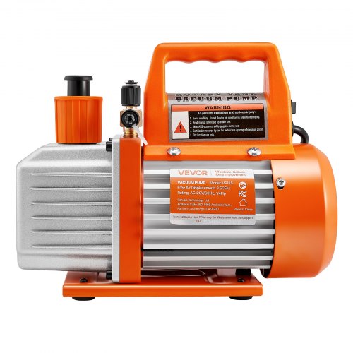Vakuumpump 100 L/min HVAC Enstegs roterande lamellvakuumpump med olja
