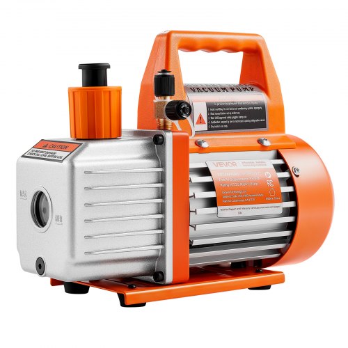 Vakuumpump 100 L/min HVAC Enstegs roterande lamellvakuumpump med olja