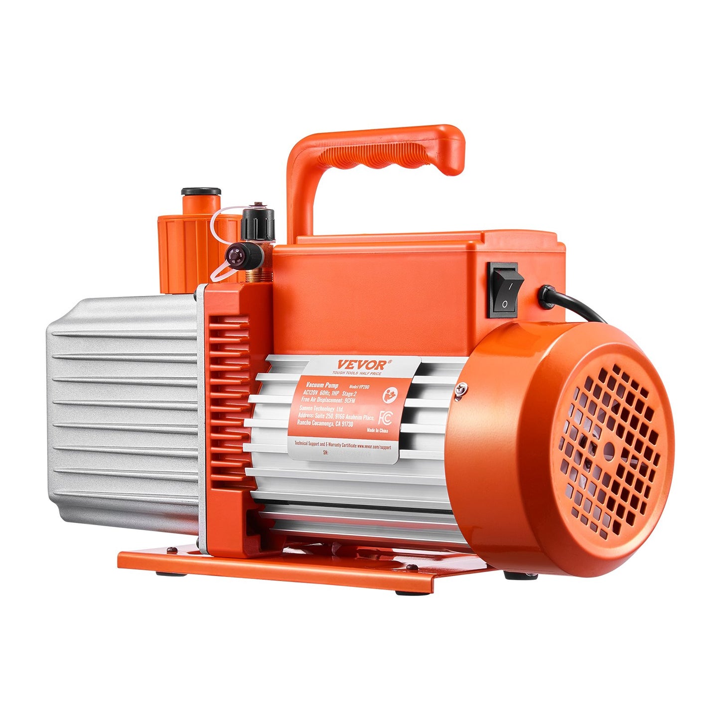 Vakuumpumpe 9 CFM HVAC 2-stufige Drehschieber-Vakuumpumpe, Öl enthalten