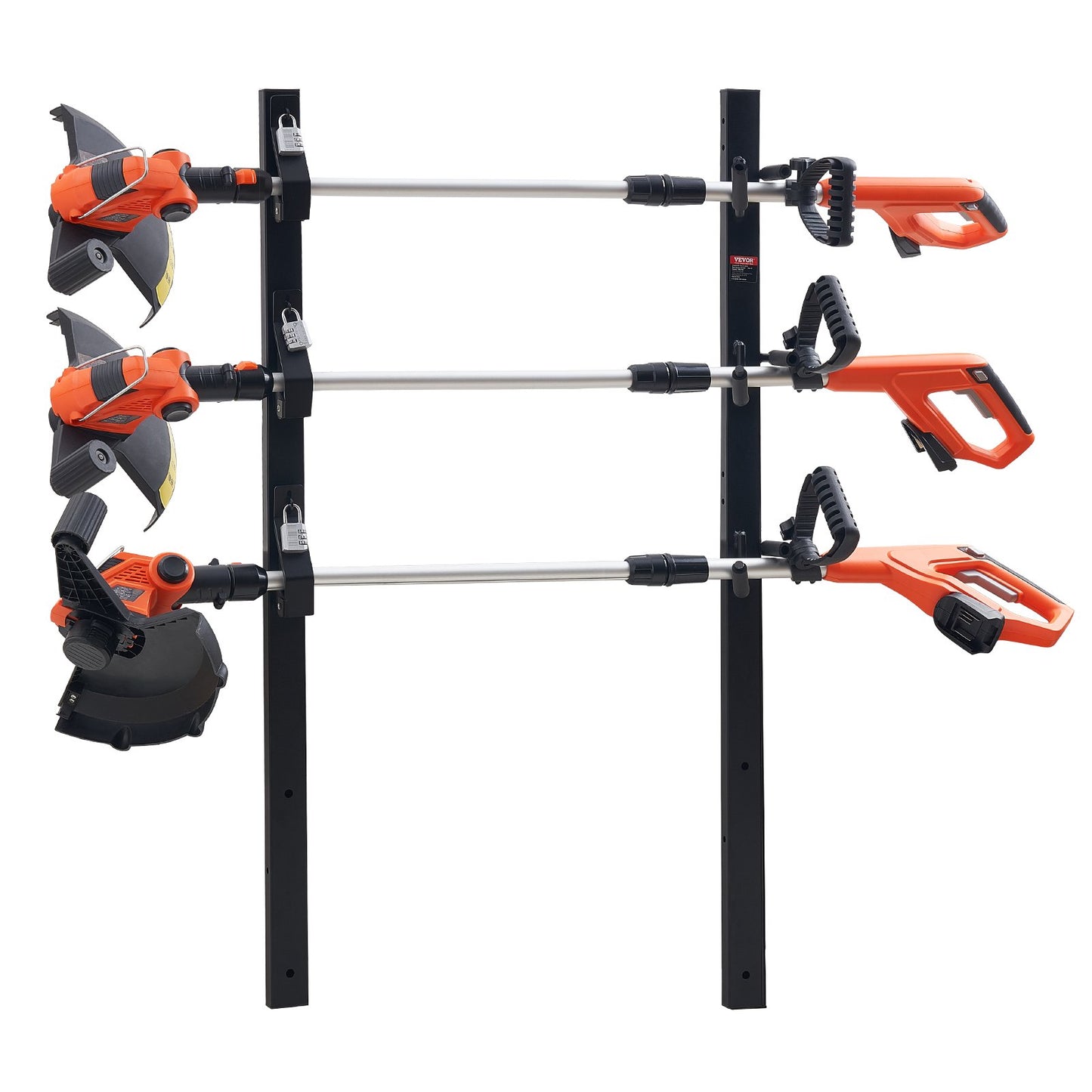 Trimmer-Gestell, 3-fach-Unkraut-Trimmer-Gestell, Verriegelbarer Trimmhalter, Landschafts-Anhänger-Gestellträgermontage auf offenen Pickups/Anhängern, geschlossenen Anhängern, Paar