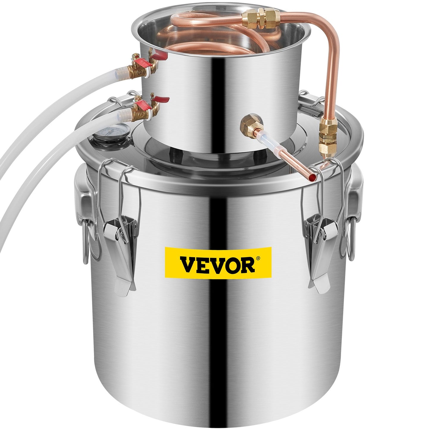 Vevor Moonshine Still Distillery Kit 5.5Gal Essential Oil Distillation Kit with Water Pump