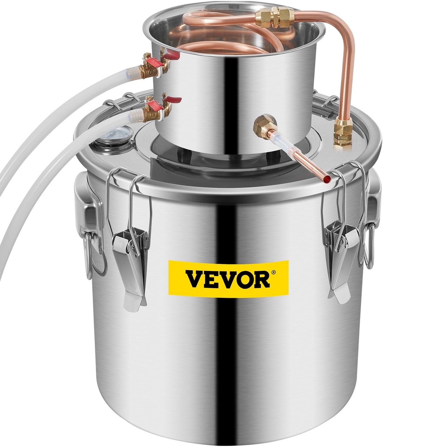 Vevor Moonshine Still Distillery Kit 9,6G Ätherisches Öl Destillationsset mit Wasserpumpe