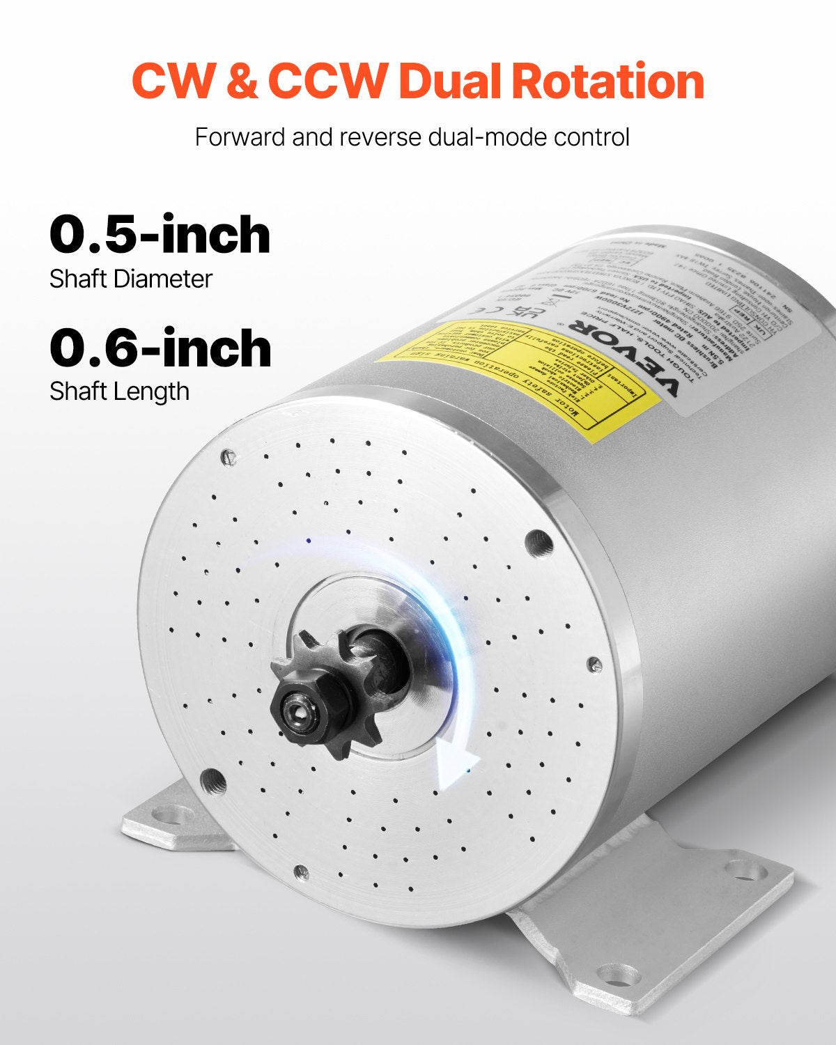 3000W Electric Brushless DC Motor Kit 72V 4900rpm with Speed Controller
