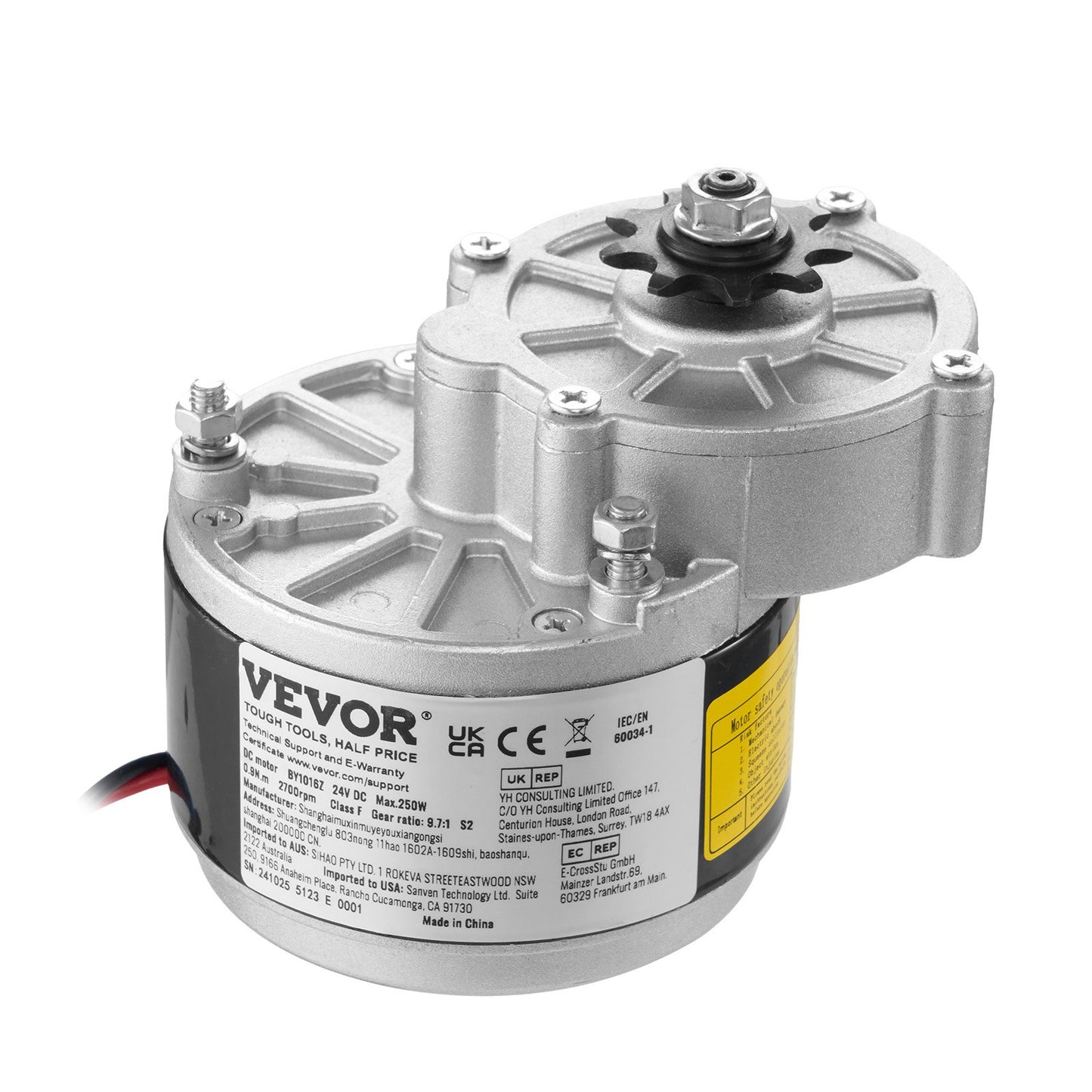 350W elektrisk kraftfull likströmsmotor 24V 3000rpm Motor för E-Bike Dirt Bike DIY
