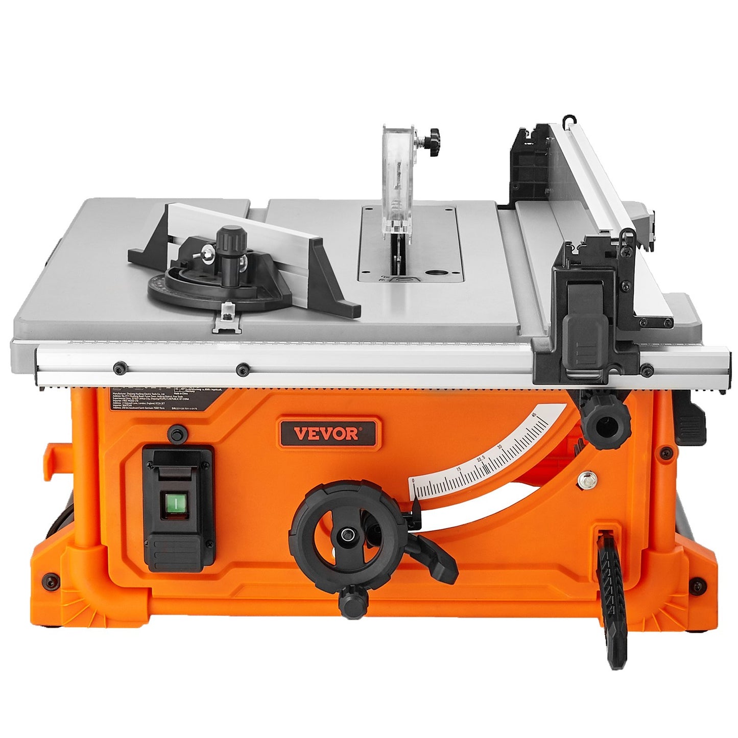10" Table Saw Electric Cutting Machine 4400RPM 25-Inch Rivet Capacity Woodworking