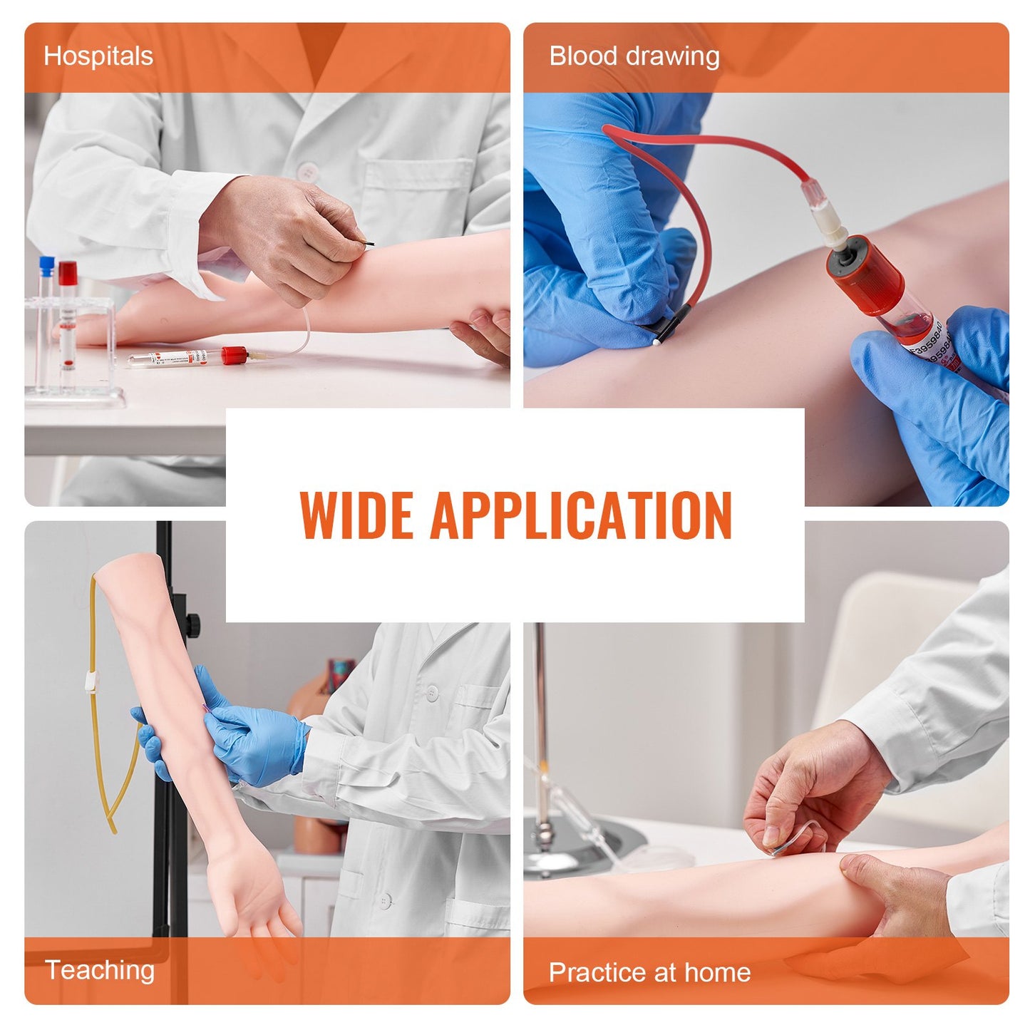 Phlebotomy Practice Kit, IV Venipuncture Intravenous Training Kit, High Simulation IV Practice Arm Kit with Carrying Case, Practice and Perfect IV Skills, for Students Nurses and Professionals
