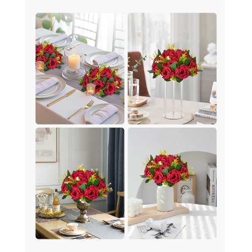 Flower balls for wedding table decorations Artificial flowers 10 pcs | EU