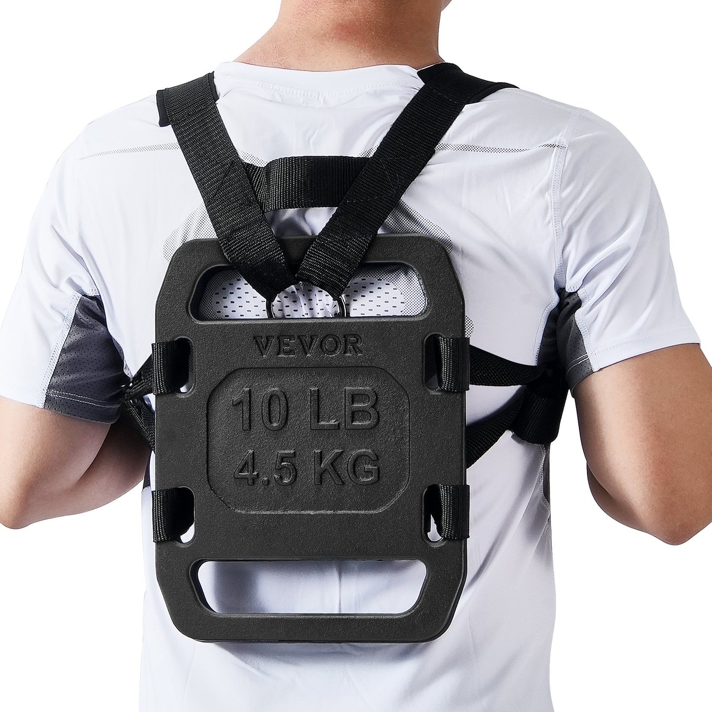 Rückengewichte aus Gusseisen für Rucking-Gewichtsplatten mit Griffen, 10LB, Paar
