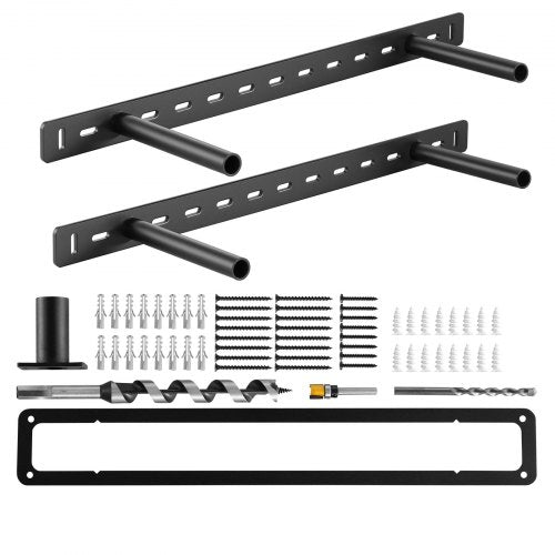 2 pcs shelf brackets 22 inch / 558.4 mm heavy duty floating shelf brackets