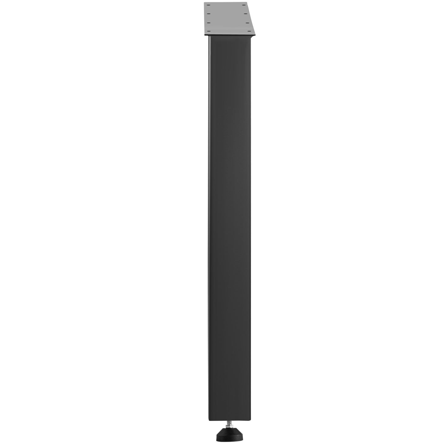 Schwarze Tischbeine aus Metall, 2er-Set, Tischbeine aus Stahl, 71,1 x 58,4 cm, Esstischbeine, Bürotischbeine, Computertischbeine, Bankbeine aus Stahl, Tischbeine im Landhausstil, DIY-Möbelbeine