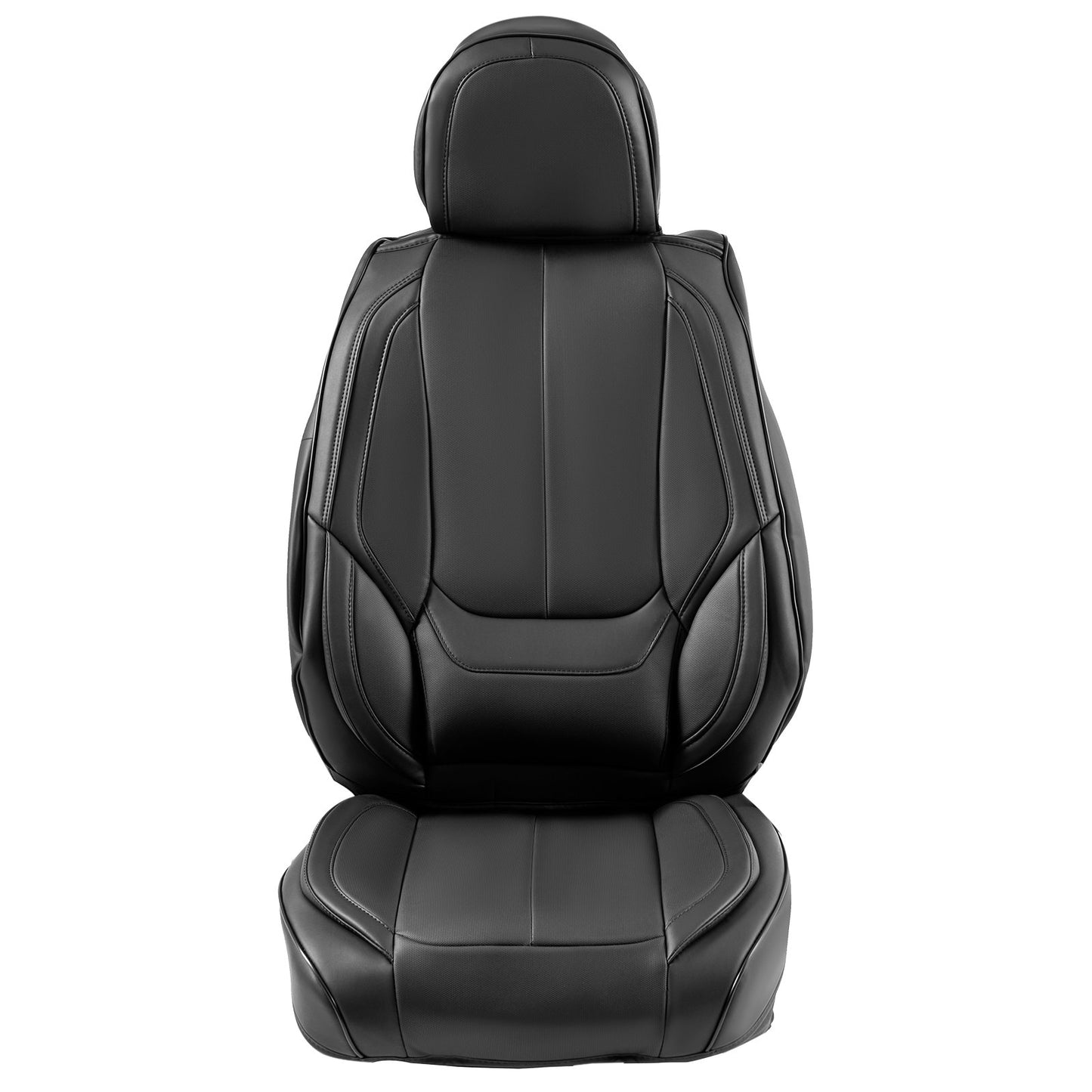Seat Covers, Universal Car Seat Covers Complete Set of Seats, Front and Rear Seats, 13 Pcs Faux Leather Seat Covers, Fully Enclosed Design, Removable Headrest and Airbag Compatible, for Most Cars SUV Trucks