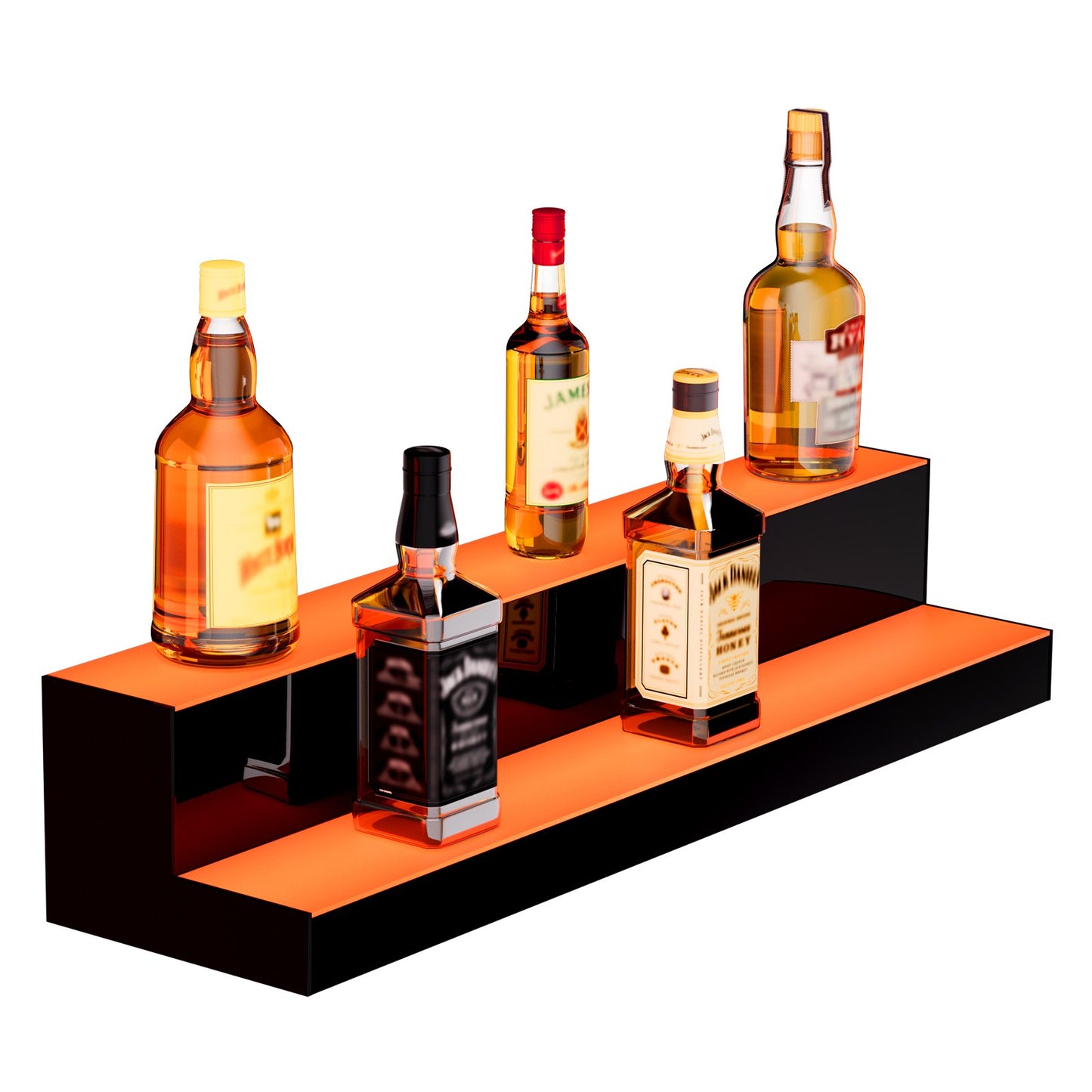 LED-upplyst spritflaska Display Bar Hylla RF & App Control 30" 2-Step