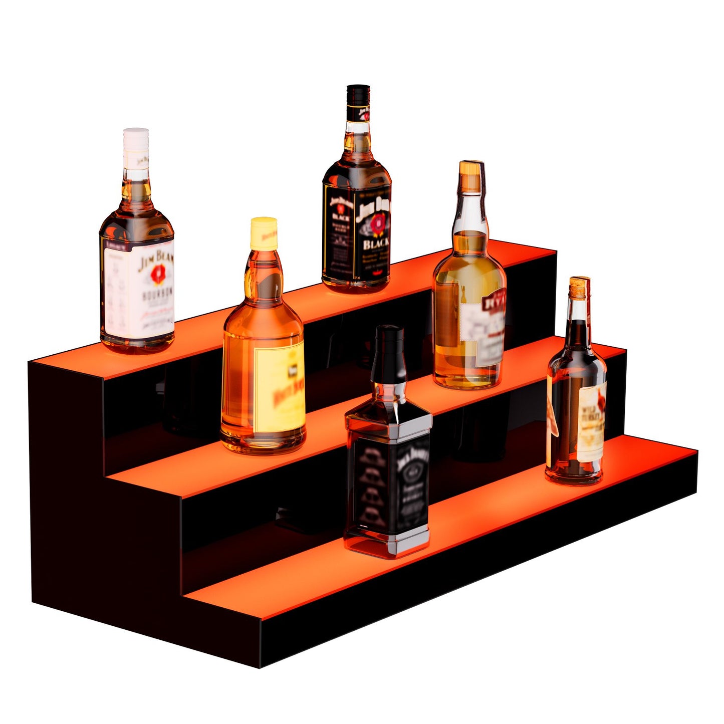 LED-upplyst spritflaska Display Bar Hylla RF & App Control 30" 3-Step