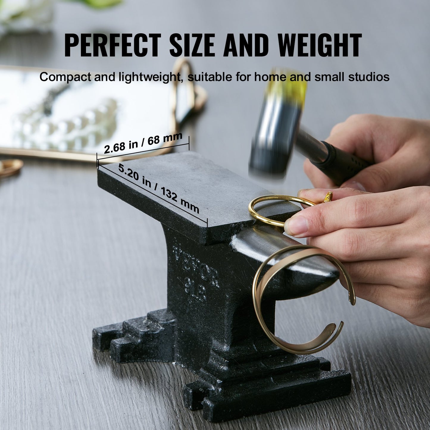 Enkelhornsstäd, 8,8 kg gjutstålstäd, städsmed med hög hårdhet, robust rundhornsstäd, kompakt design och stabil bas, smidesverktyg och utrustning, metallsmedsverktyg för bockning och formning