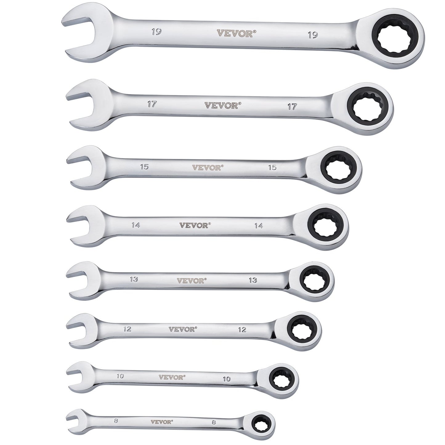 Kombinationsnyckelsats 30 ST SAE 1/4" till 1", metriskt 8-24 mm organiseringsställ