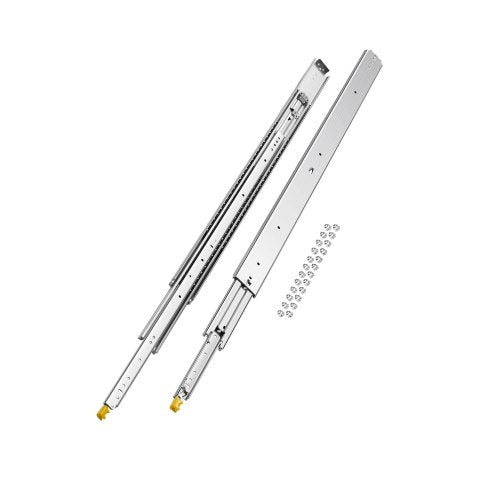 1 pair 18-60 inch soft-closing drawer slides ball bearing full extension | EU