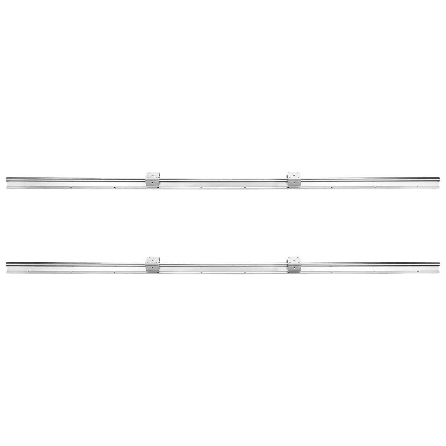 Linear Guide Rails, SBR16 1500mm, 2PCS 59inch/1500mm SBR16 Guide Rails and 4PCS SBR16UU Slide Blocks, Linear Rails and Bearing Kit for Automated Machines DIY Project CNC Router Machines