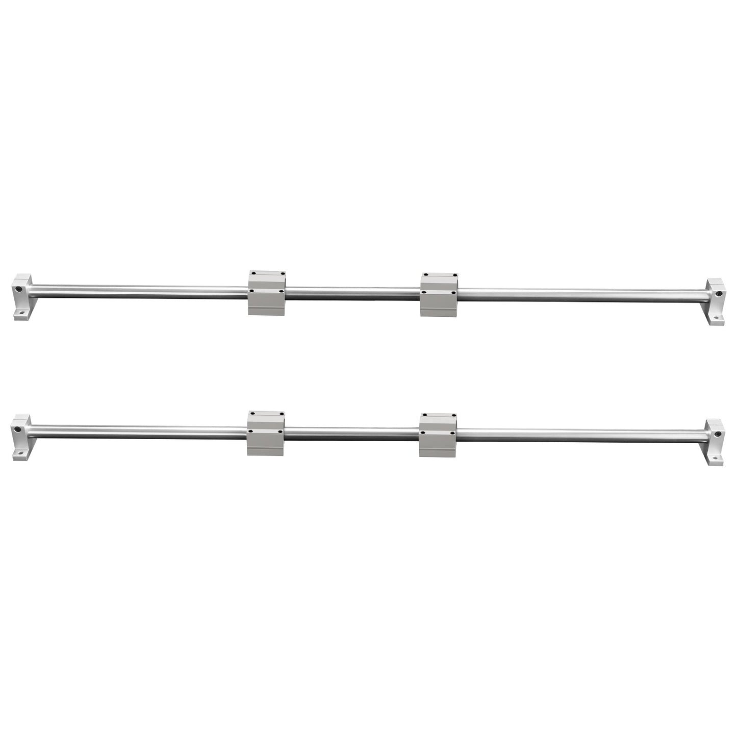 Linjära styrskenor, SFC20 1200 mm, 2 st 39,4 tum/1000 mm SFC20 styrskenor 4 ST SC20 glidblock 4 ST skenstöd, linjära skenor och lagersats för automatiserade maskiner CNC DIY-projekt