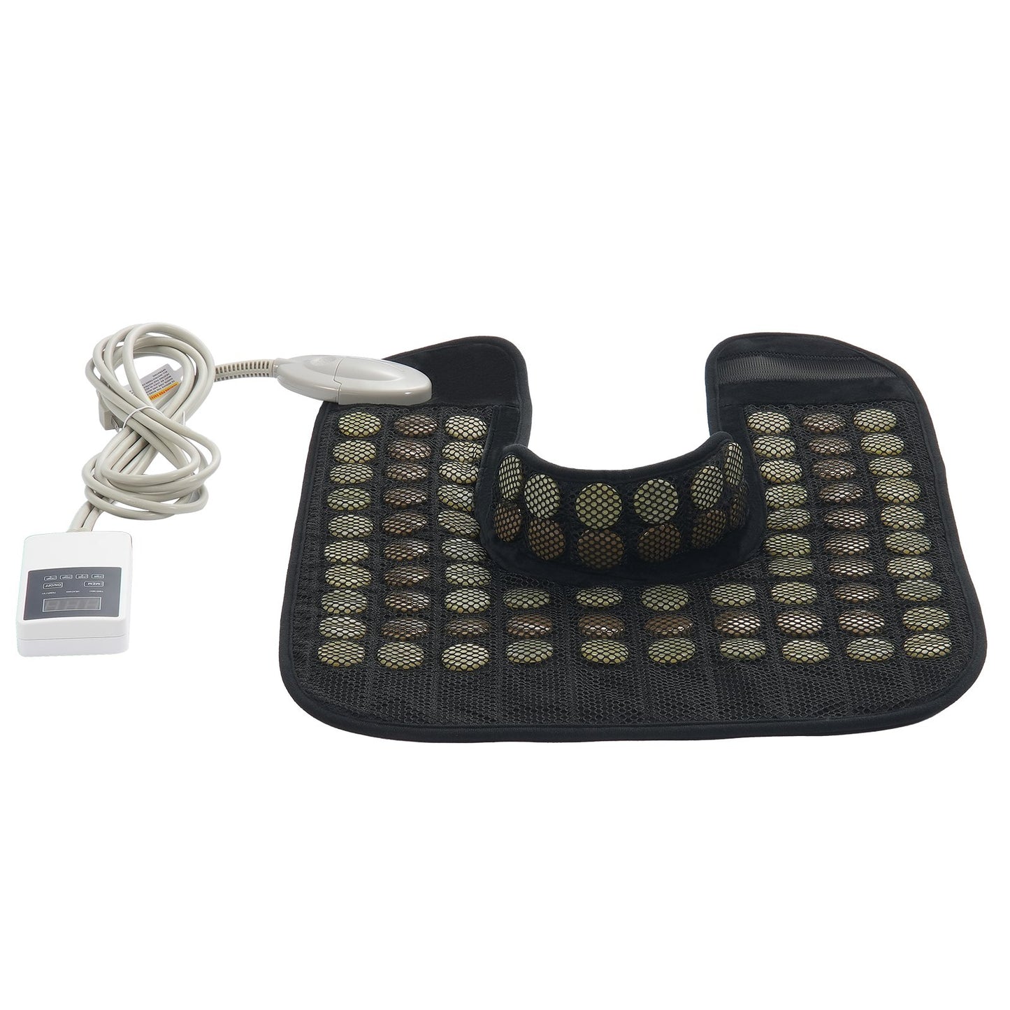 Far Infrared Heating Pad 54 Natural Jade & 30 Tourmaline Stone Heating Pad