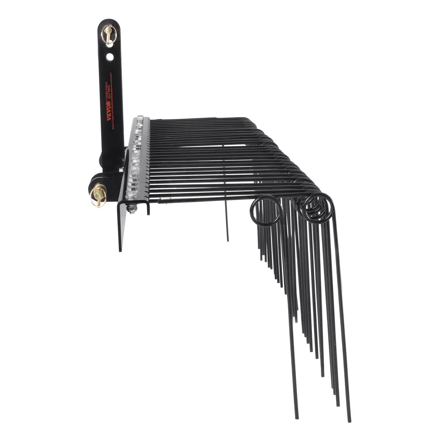 Towing behind landscape rake 72" Lawn Dethatcher Rake with 32 steel tines