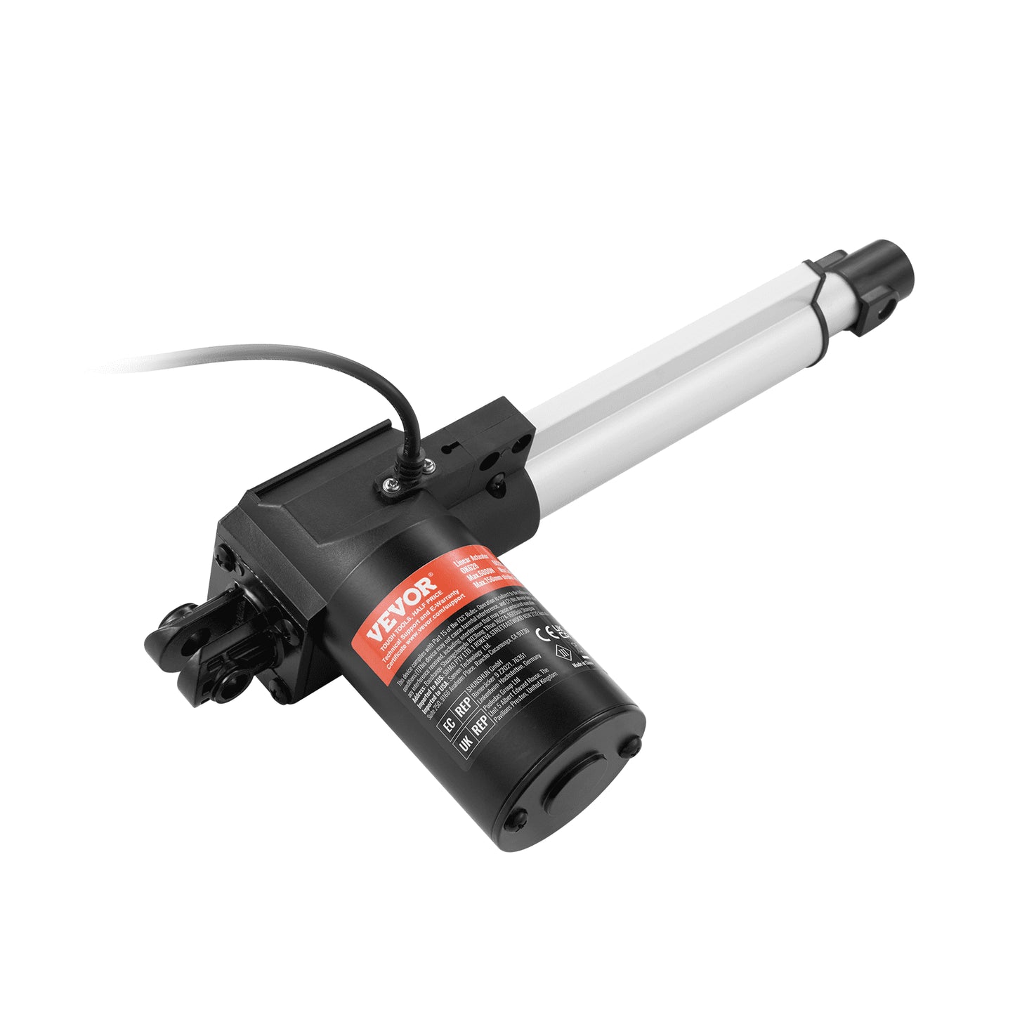 Linjärt ställdon 12V 6Tum Heavy Duty 1320lbs/6000N 0,19"/s IP44-skydd