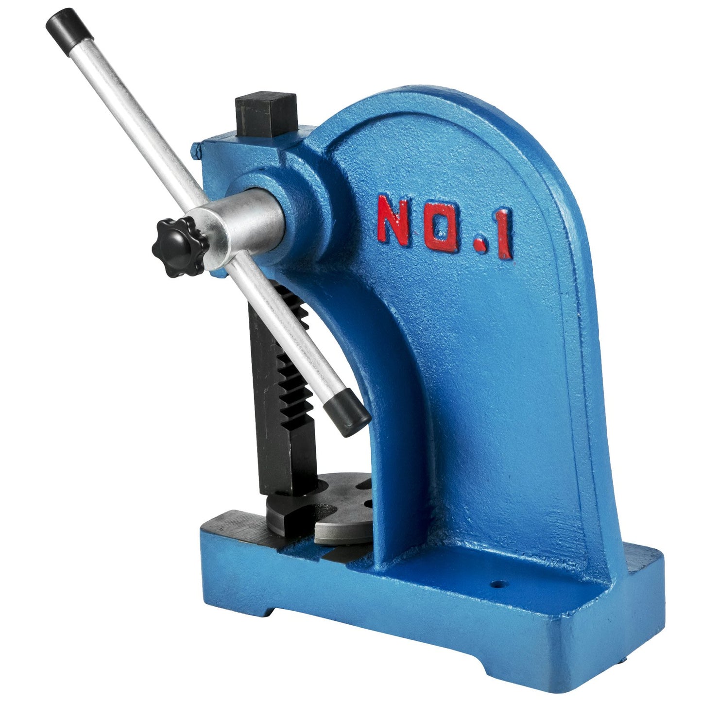 Arbor Press 1 Ton Manuell Desktop Arbor Press 4-5/8 tum Maximal höjd Heavy Duty Arbor Press Gjutjärn Material för nitning stansning hål