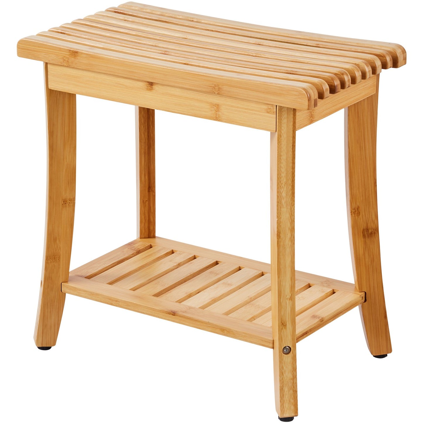 Bambu duschbänk 19,1 x 11,3 x 18,3 i duschpallsstol för badrum