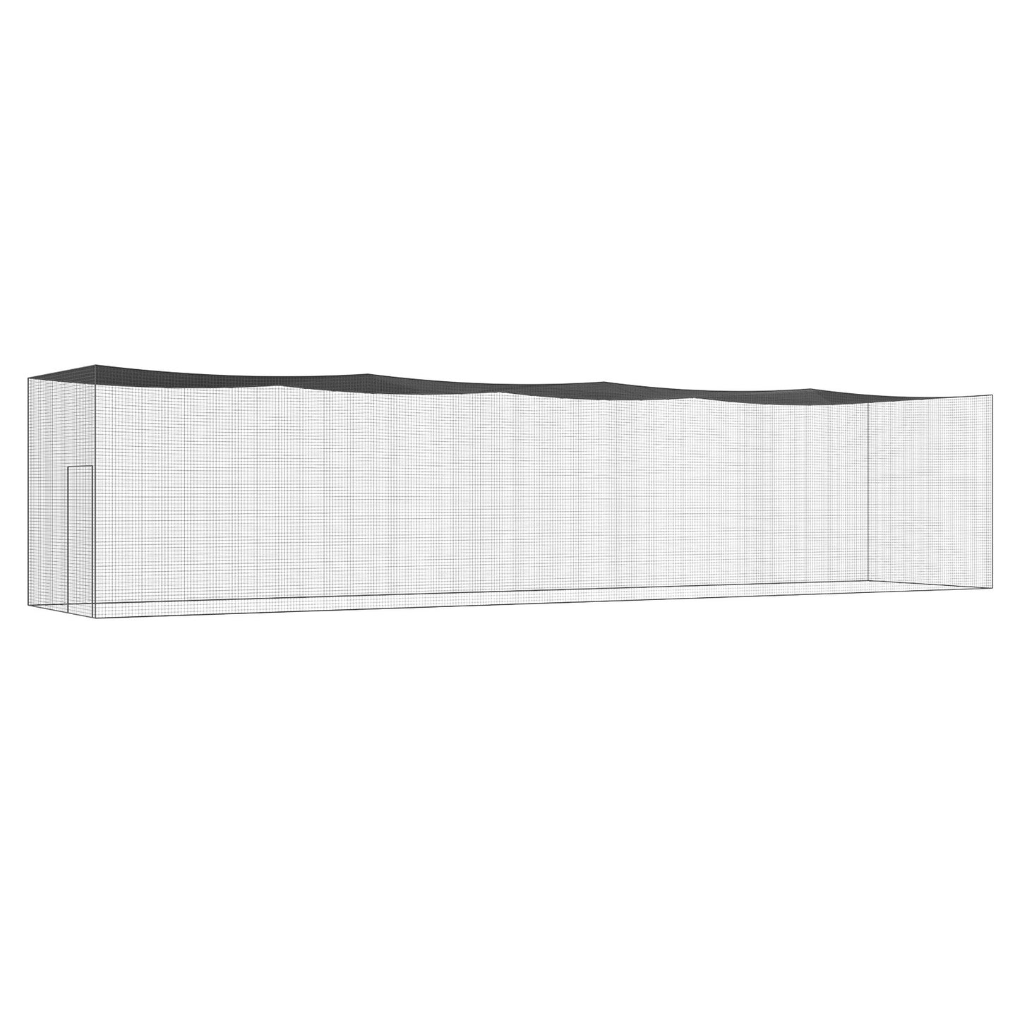 Baseball Batting Net, Professional Softball Baseball Batting Training Net, Training Portable Pitching Cage Netting with Door & Carrying Bag, Heavy Duty Enclosed PE Netting, 55FT (NET ONLY)