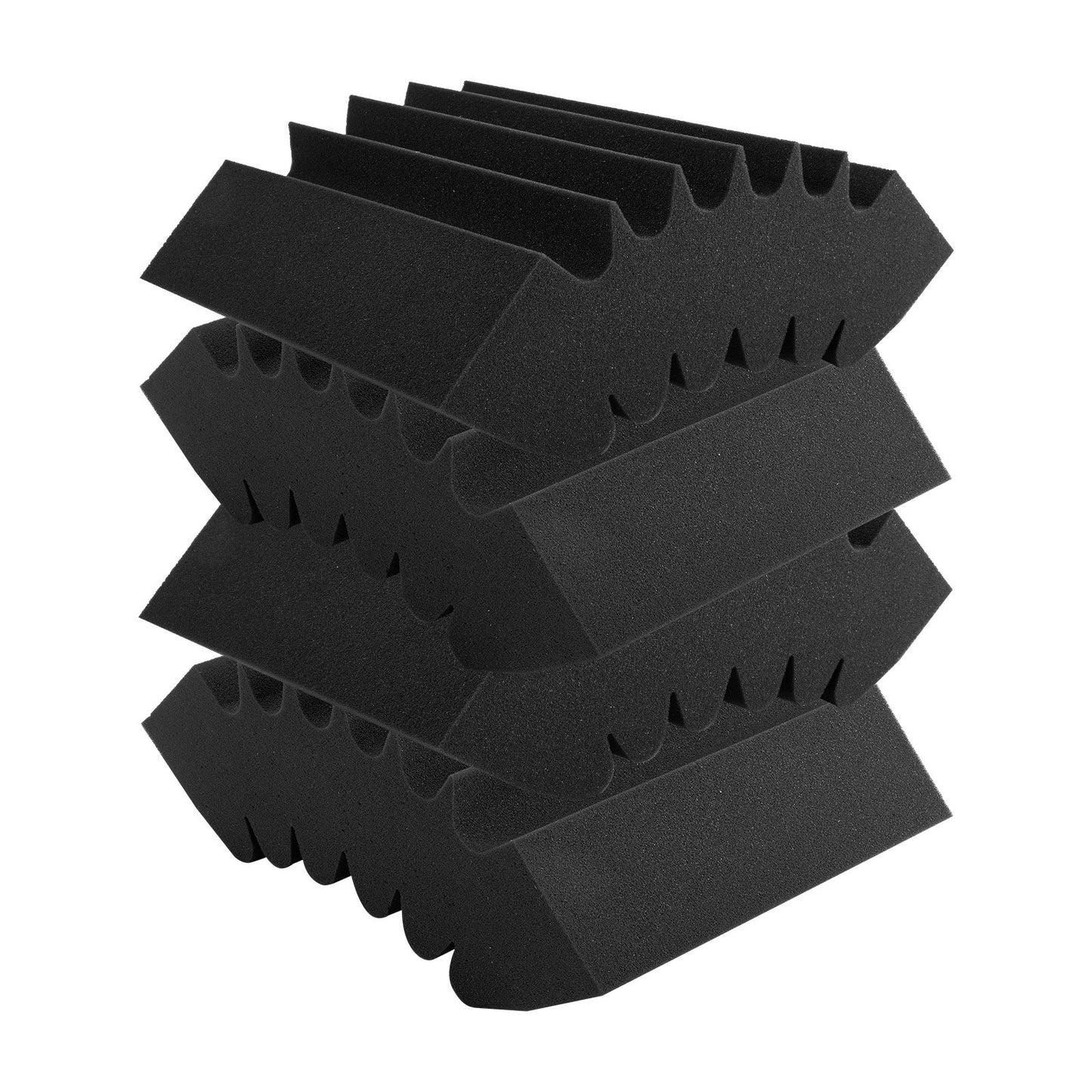 Akustiska skumpaneler 4-pack 16,5 x 6,3 x 12 i lim för väggtak