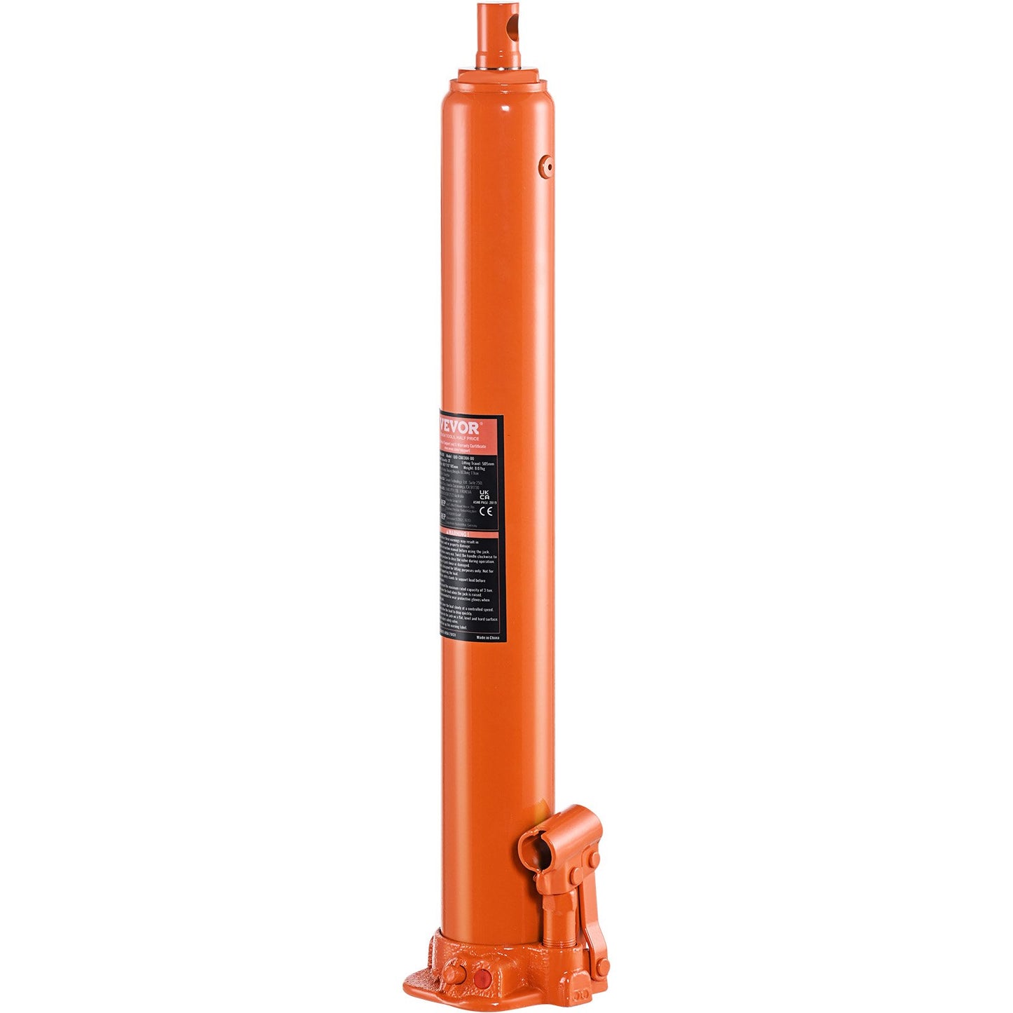 Hydraulischer Wagenheber mit langem Kolben, 4-Tonnen-Motorhebezylinder mit Einzelkolbenpumpe und flacher Basis, Hydraulikzylinder für Motorhebebühnen, hydraulische Garagen-/Werkstattkräne, Mechanik, Landwirtschaft