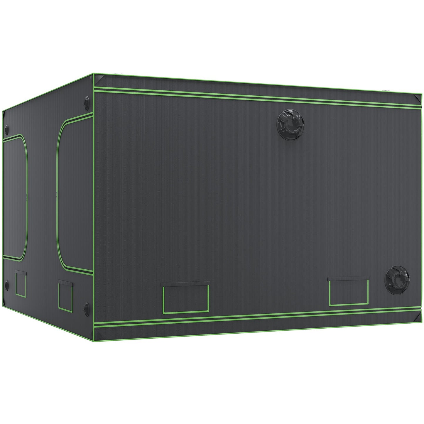 10x10 odlingstält, 120'' x 120'' x 80'', högreflekterande 600D Mylar hydroponiskt odlingstält med observationsfönster, verktygsväska och golvbricka för odling av inomhusväxter