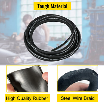 Hydraulic Hose 1/2" Hydraulic Oil Hoses 50 Feet 5000 PSI Maximum Pressure