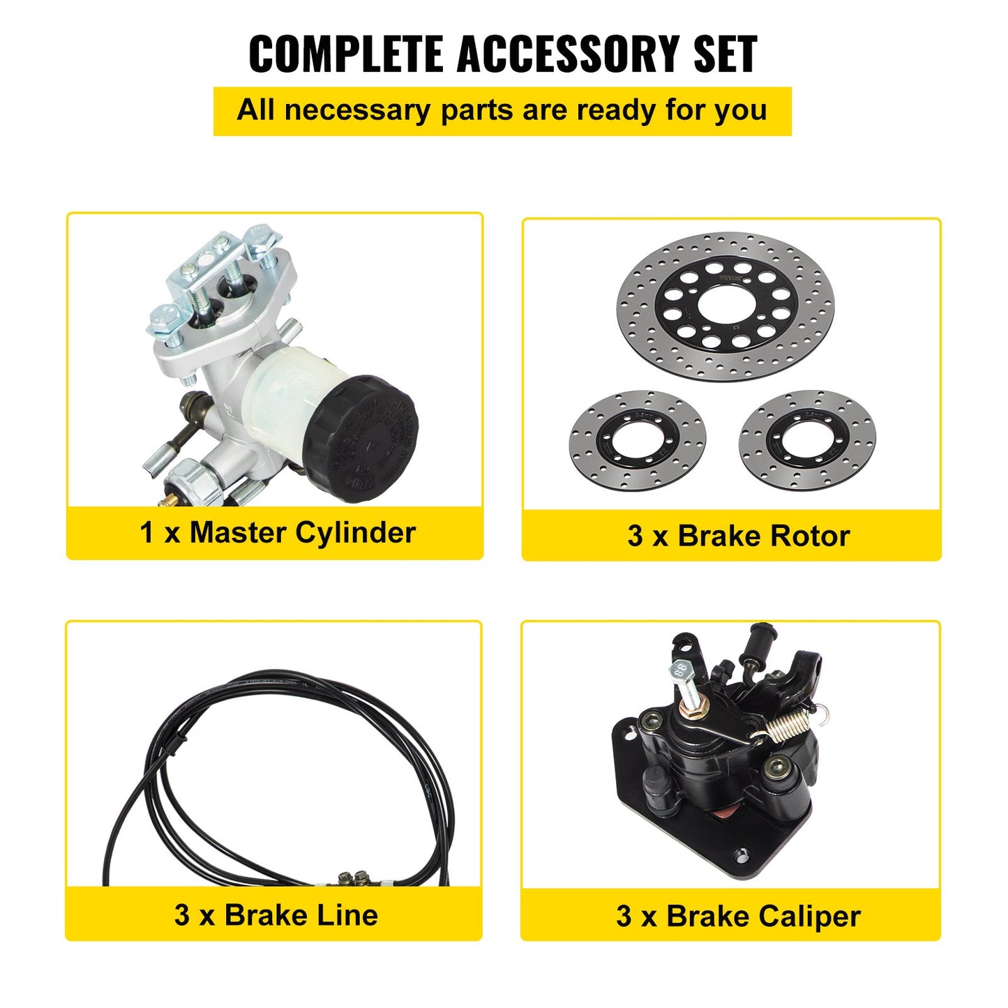 Komplett Go-Kart Brake Master Cylinder Kit KD150BRKIT Go Kart
