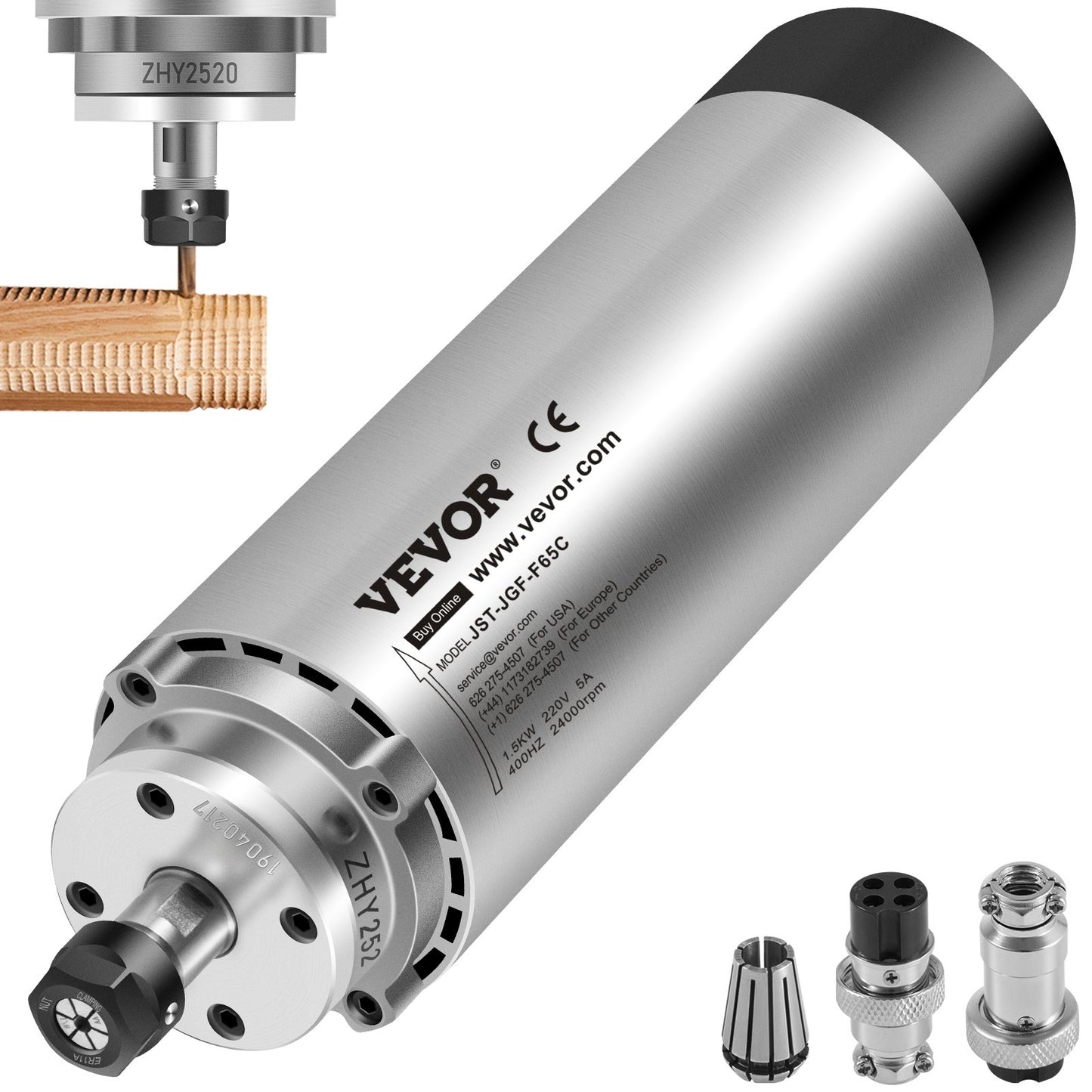 1.5KW 2220V air cooled spindle motor CNC air cooling spindle motor for CNC engraving milling machine