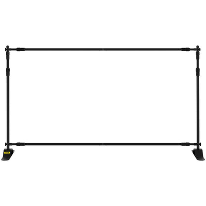 Step and Repeat 8'x8'- 10'x8' Backdrop Banner Stand Justerbar Teleskopisk höjd och bredd Infällbar Banner Stand med bärväska
