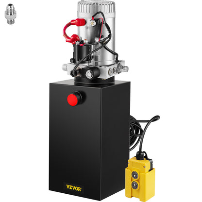 10 Quart Single Acting Hydraulic Pump Dump Trailer Relief Repair 12v