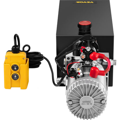10 Quart Single Acting Hydraulic Pump Dump Trailer Relief Repair 12v