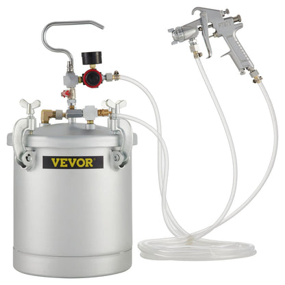 Kommerzieller Farbdruckbehälter, 2,5 Gallonen Druckbehälter, 10 l Druckfarbbehälter, Spritzpistole, 1,5 mm Düse, Farbspritzgerät für Lackierungen mit 10 l Fassungsvermögen
