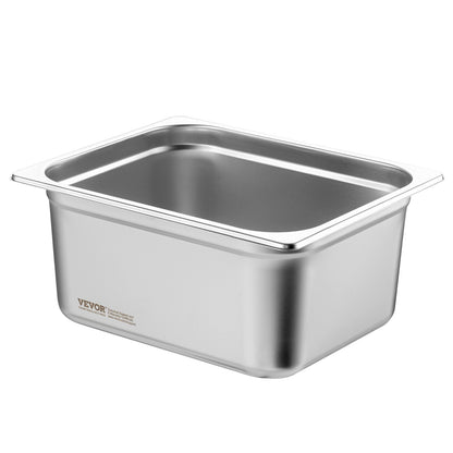 6er-Pack 1/2 Hotelpfannen Dampftischpfanne Edelstahl 6" tief