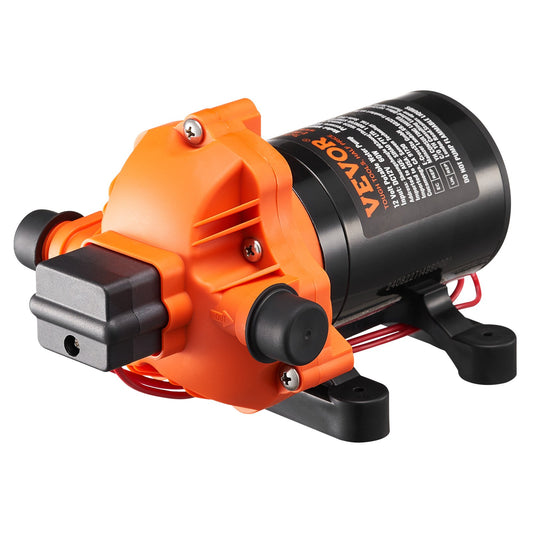 12V membranpump 1,8GPM 6,81 L/min 3-kammar vattenpump tryckbrytare