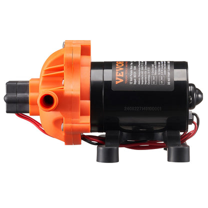 12V diaphragm pump 3.5GPM 13.25L/min 3-chamber water pump pressure switch