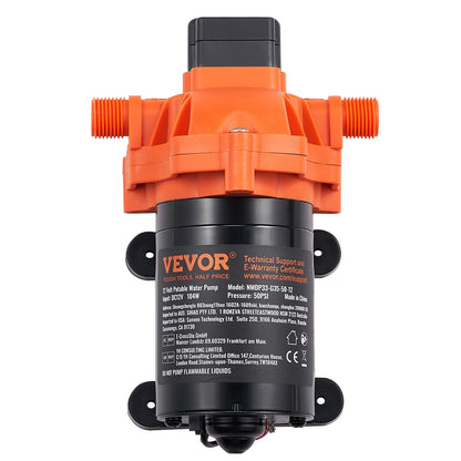 12V diaphragm pump 3.5GPM 13.25L/min 3-chamber water pump pressure switch