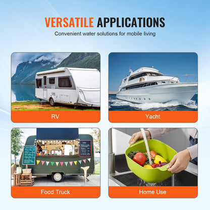 12V diaphragm pump 3GPM 11.36 L/min 4-chamber water pump pressure switch