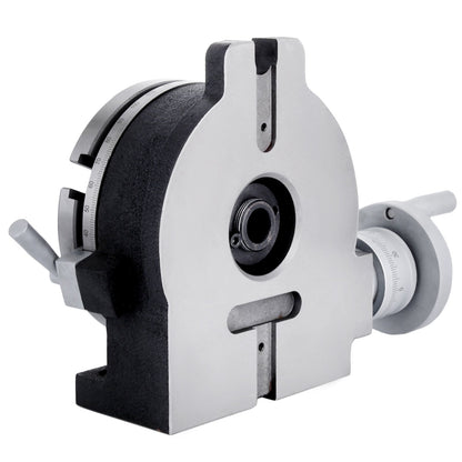 150mm/5.9In Vertikalt & Horisontellt Roterande Bord, 150MM Delningshuvud Runt Roterande Arbetsbord Fräsmaskin Index System Justerbar Skruv 5,9 Inch Delningsplatta Index System